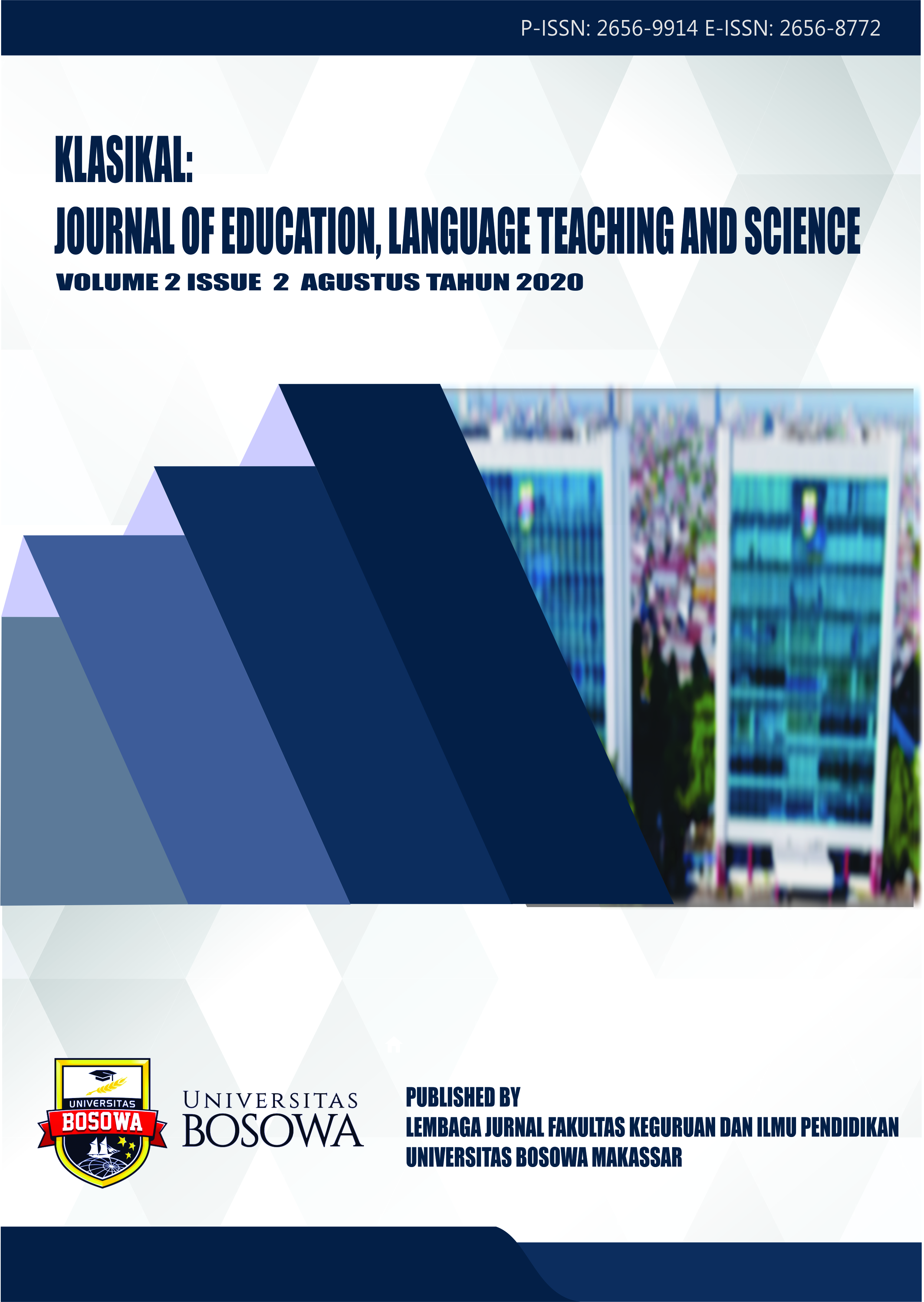 					View Vol. 2 No. 2 (2020): Klasikal: Journal of Education, Language Teaching and Science
				